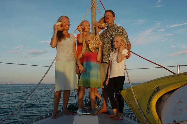 sailing totem family photo
