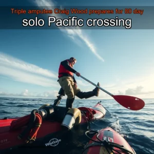 Triple amputee Craig Wood prepares for 80 day solo Pacific crossing